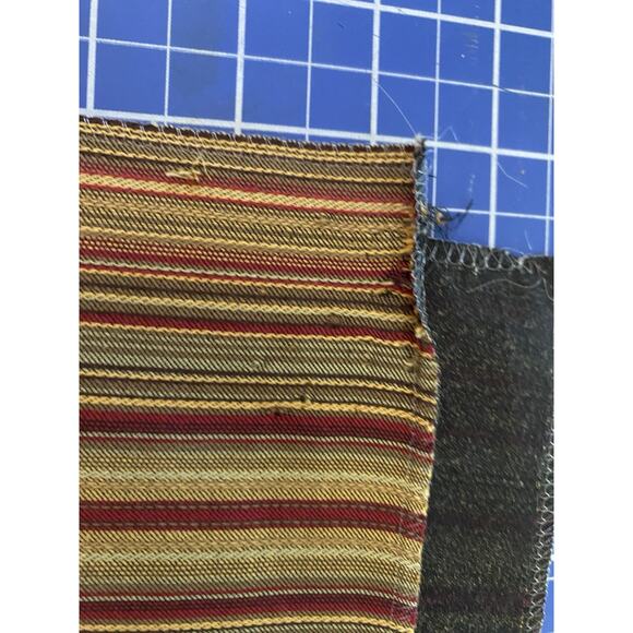 3 Brunschwig Fils Kravet Stripes Coordinate Burnt Orange Brocade Fabric Samples - Picture 6 of 8